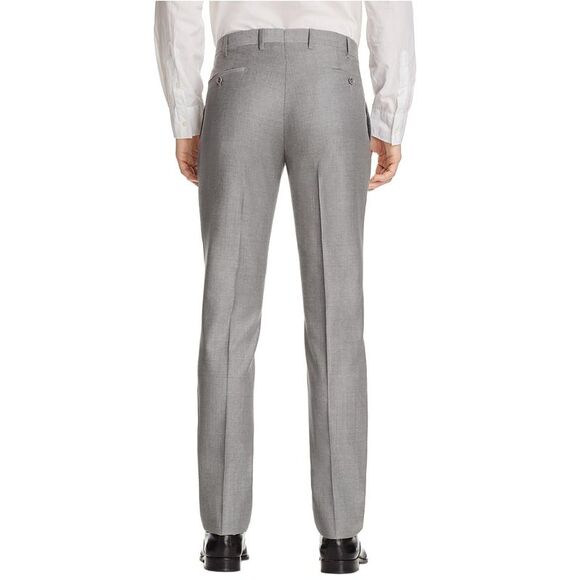 Valentini Mens Slim Fit Super 130's Wool Trousers 38 Grey Pants - NWT $295 - Picture 2 of 2
